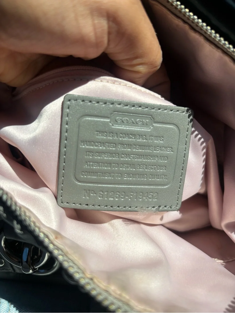 Grey Coach Ashley medium size Fall bag